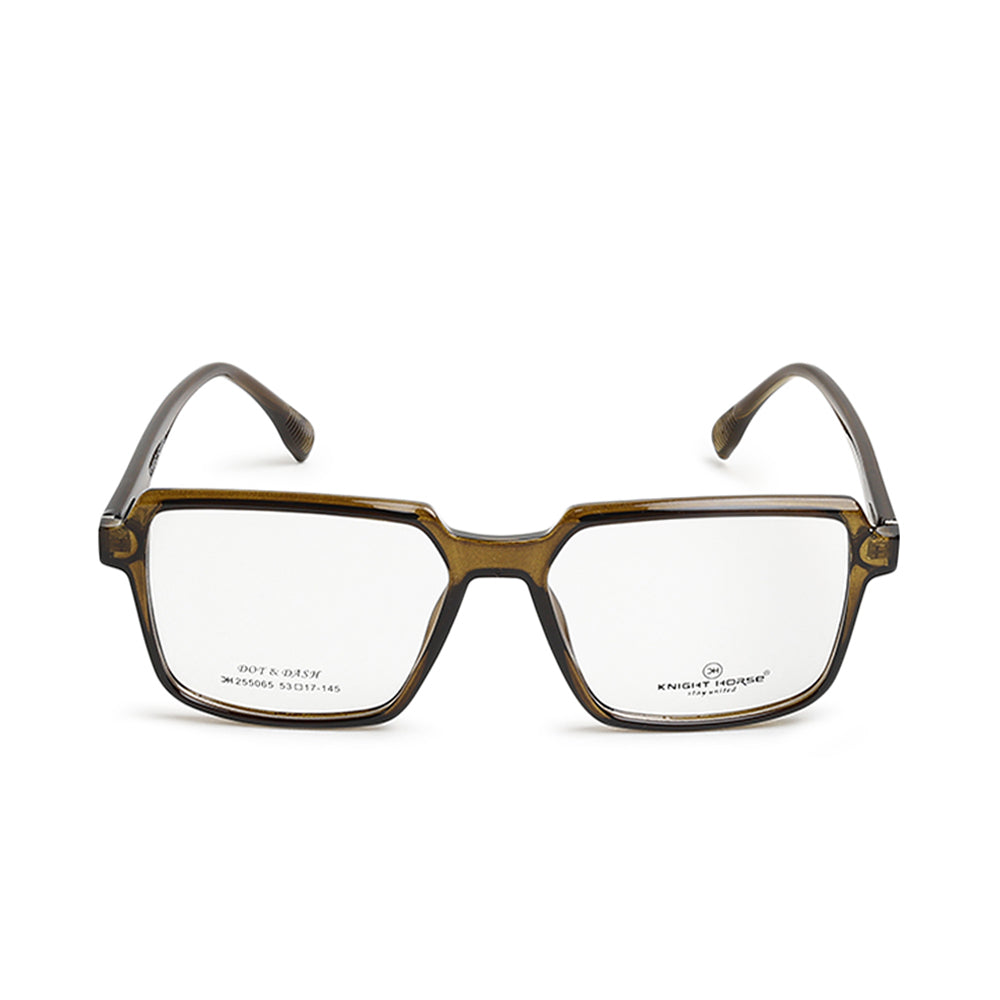 Knight Horse Premium  TR Eyeglasses Frame – Transparent Brown, Unisex