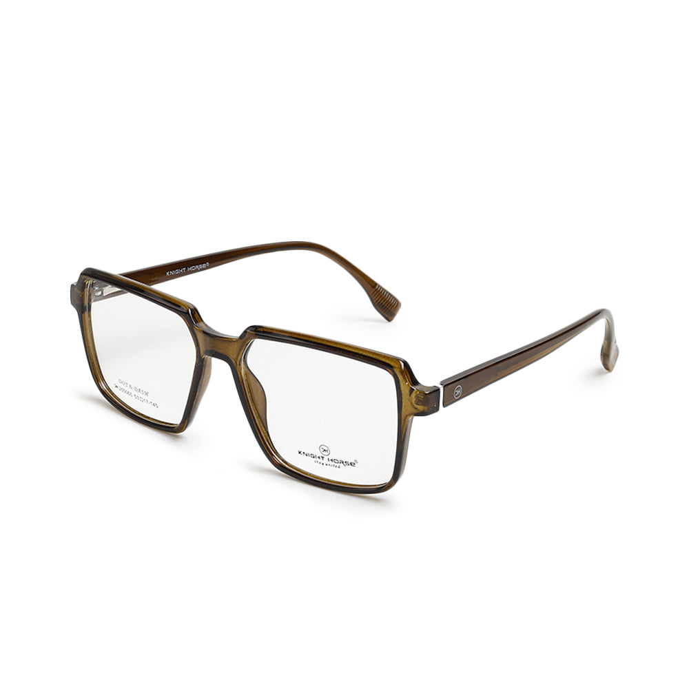 Knight Horse Premium  TR Eyeglasses Frame – Transparent Brown, Unisex
