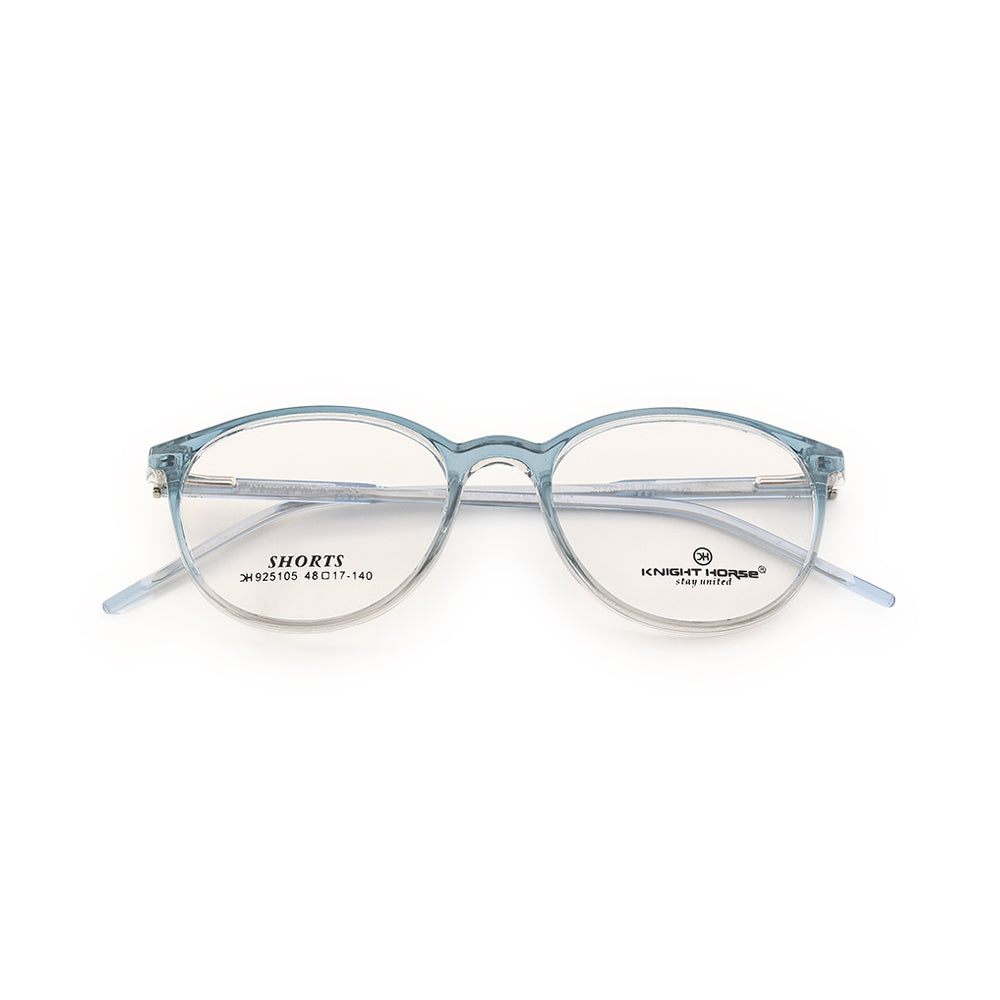 Knight Horse  Premium Eyeglasses Frame – Transparent Light Blue