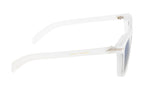 DualTone Square Sunglasses | Matte Transparent White