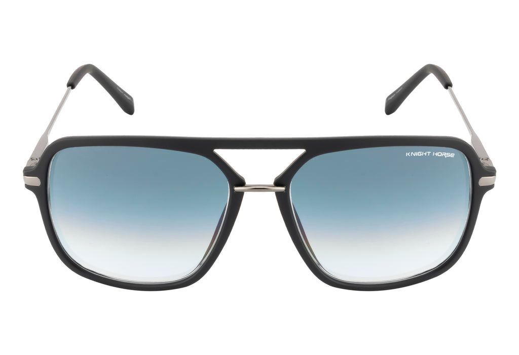 Matte Black Sunglasses | Polarized | Unisex | Double Color Lens