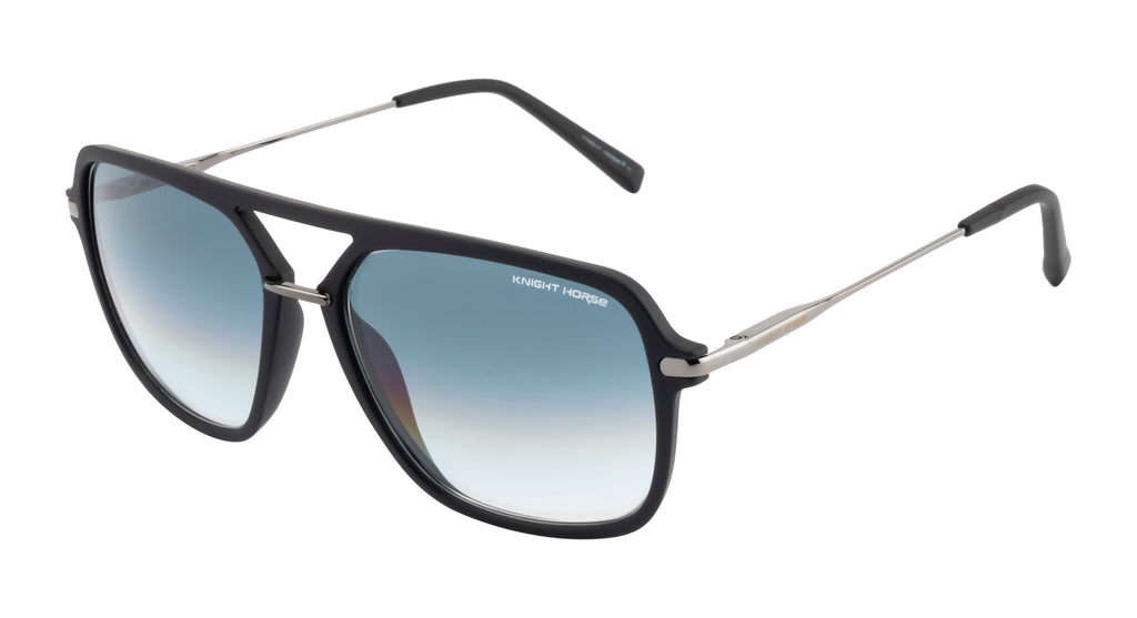 Matte Black Sunglasses | Polarized | Unisex | Double Color Lens