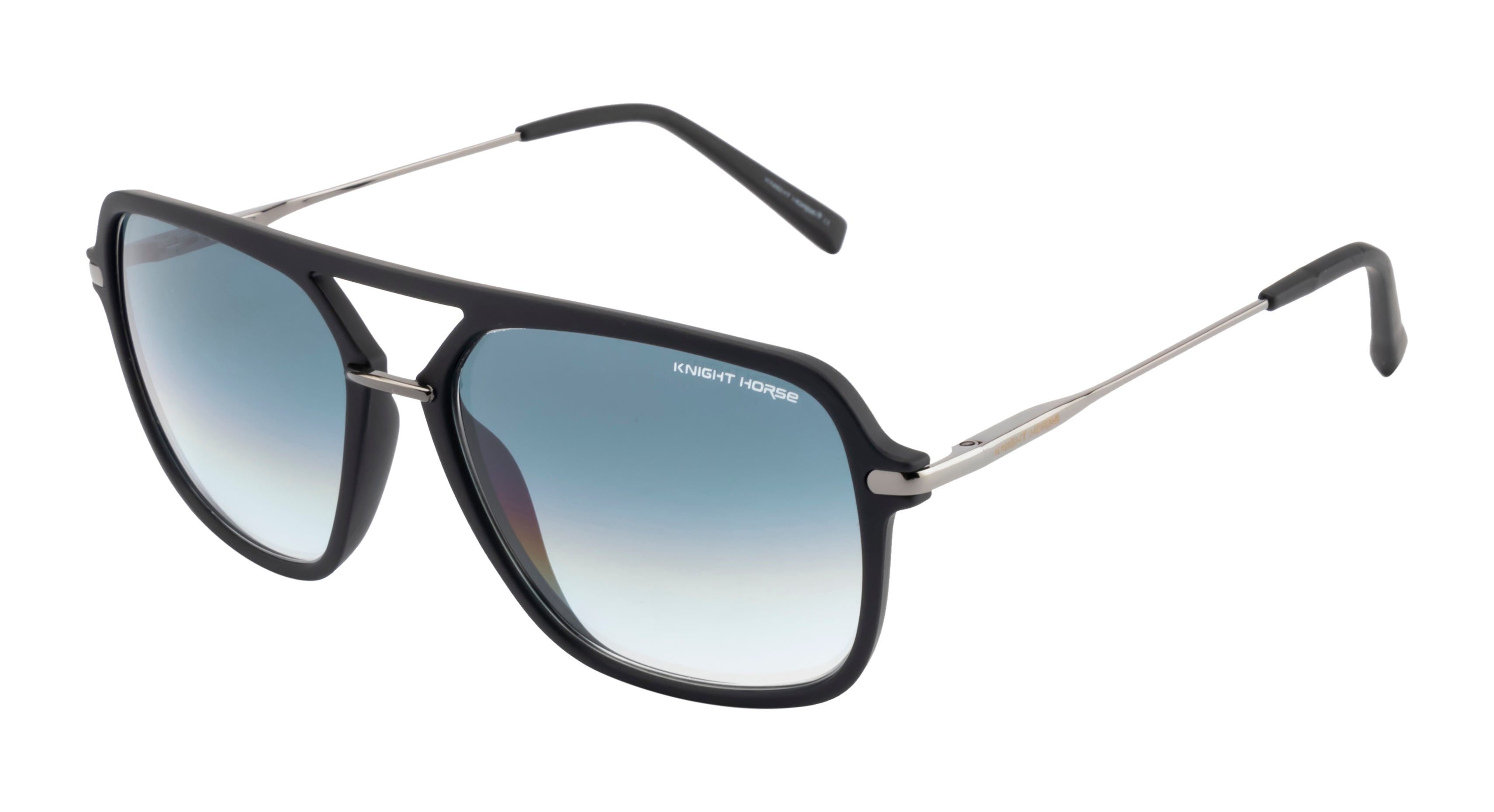 Matte Black Sunglasses | Polarized | Unisex | Double Color Lens