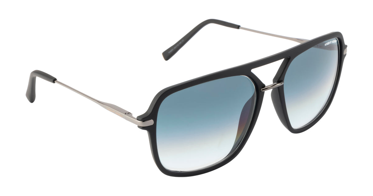 Matte Black Sunglasses | Polarized | Unisex | Double Color Lens
