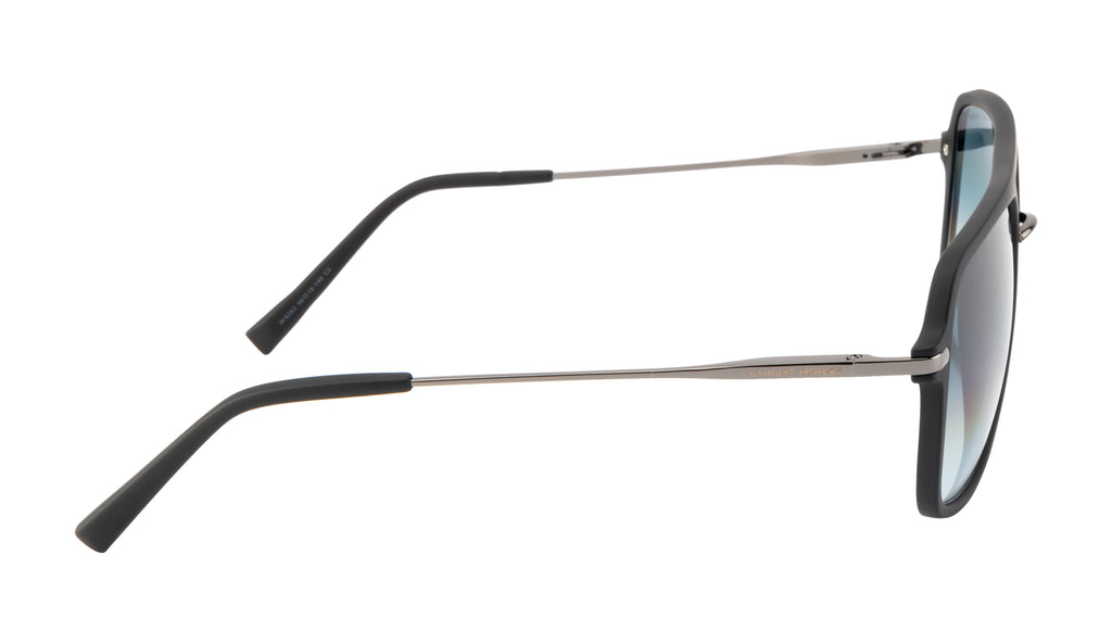 Matte Black Sunglasses | Polarized | Unisex | Double Color Lens