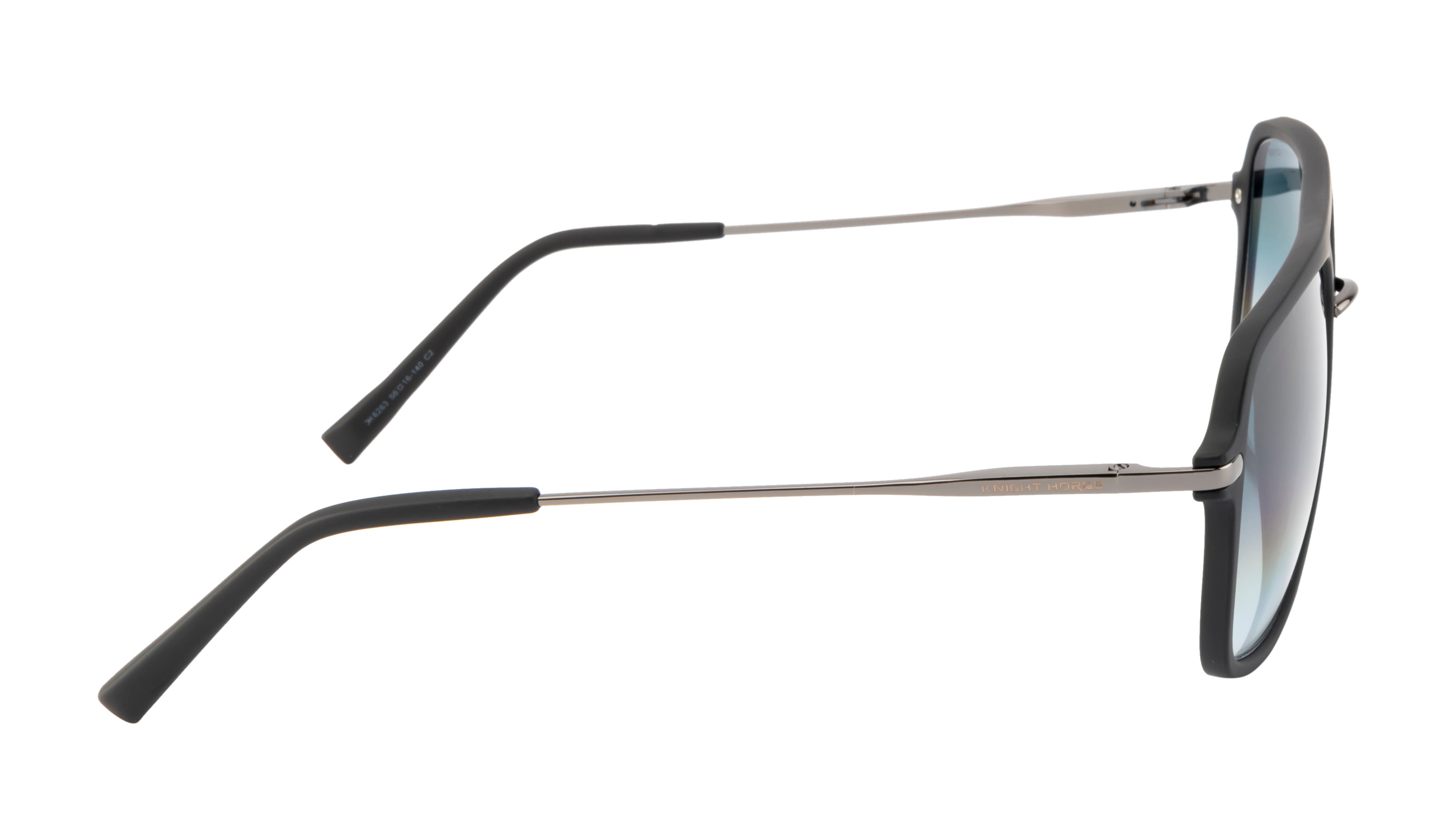 Matte Black Sunglasses | Polarized | Unisex | Double Color Lens