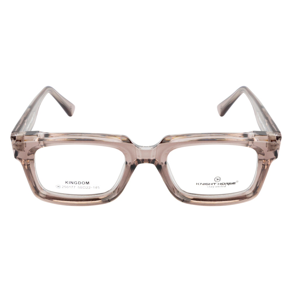 Knight Horse Bold Rectangular Eyeglass Frame