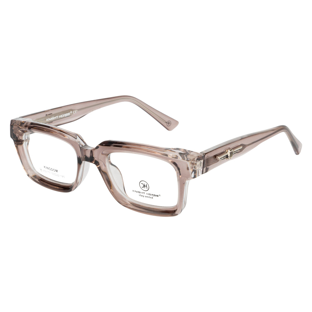 Knight Horse Bold Rectangular Eyeglass Frame