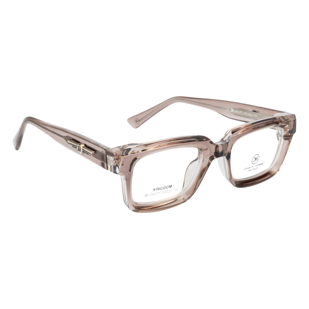 Knight Horse Bold Rectangular Eyeglass Frame