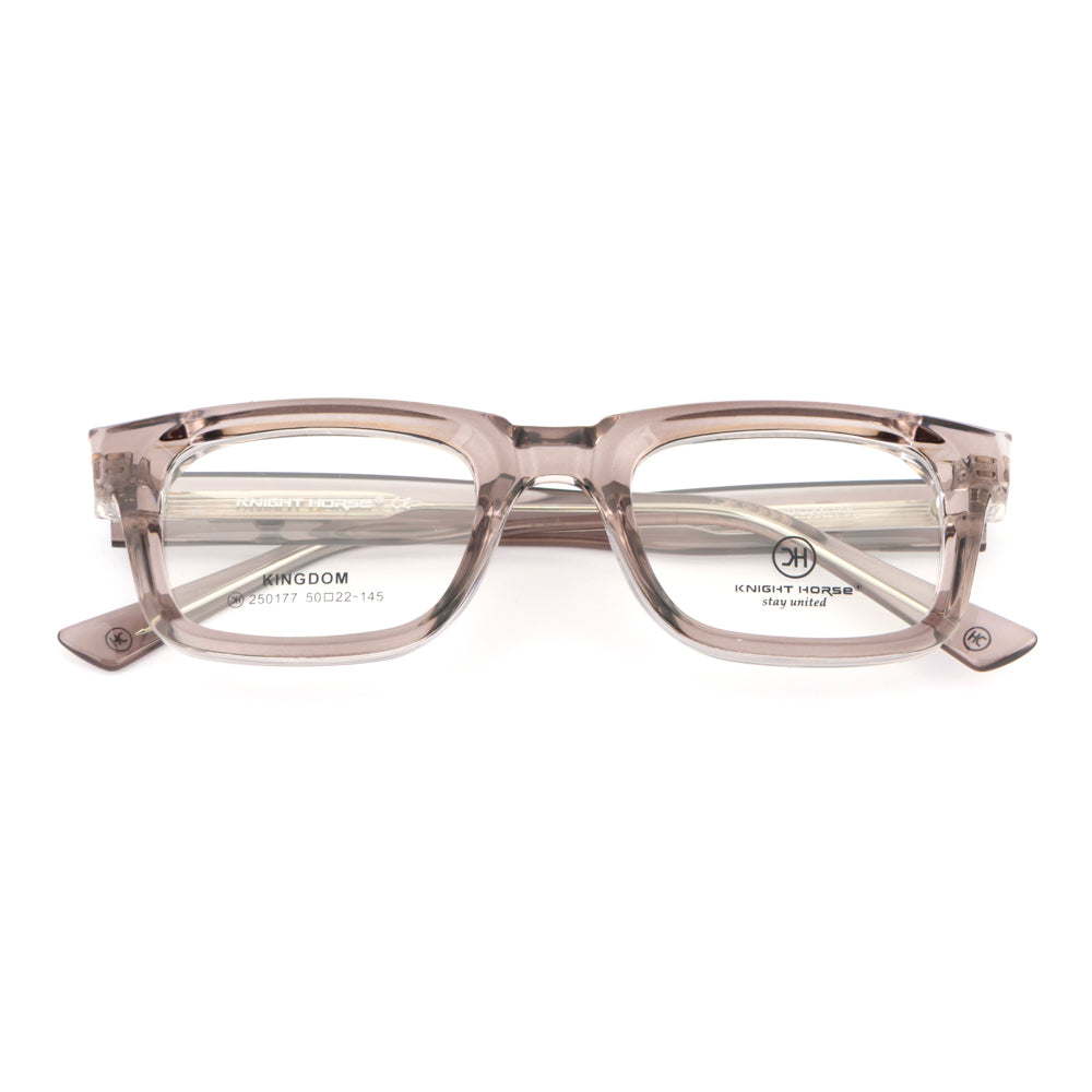 Knight Horse Bold Rectangular Eyeglass Frame