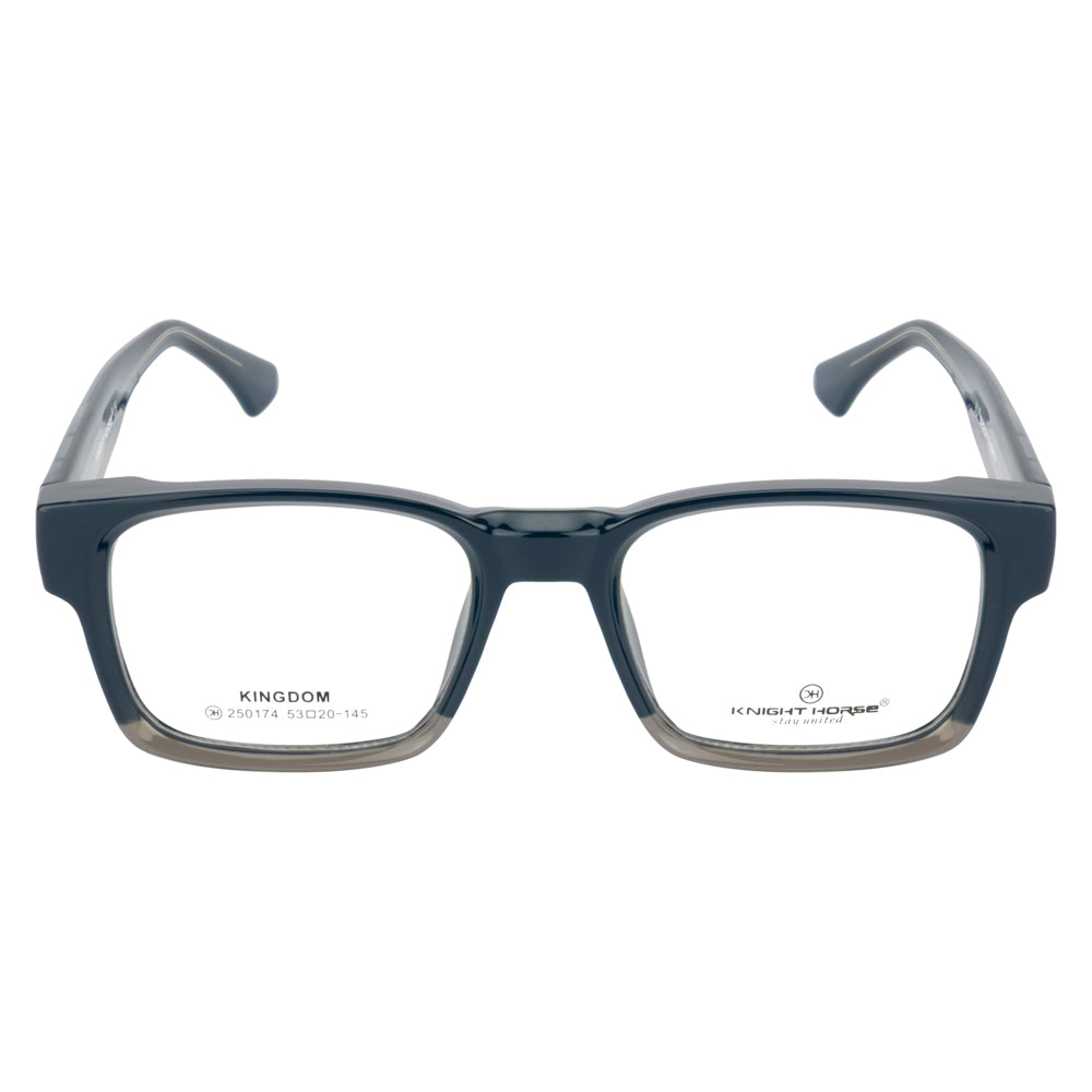 Knight Horse Bold  Rectangular Eyeglass Frame