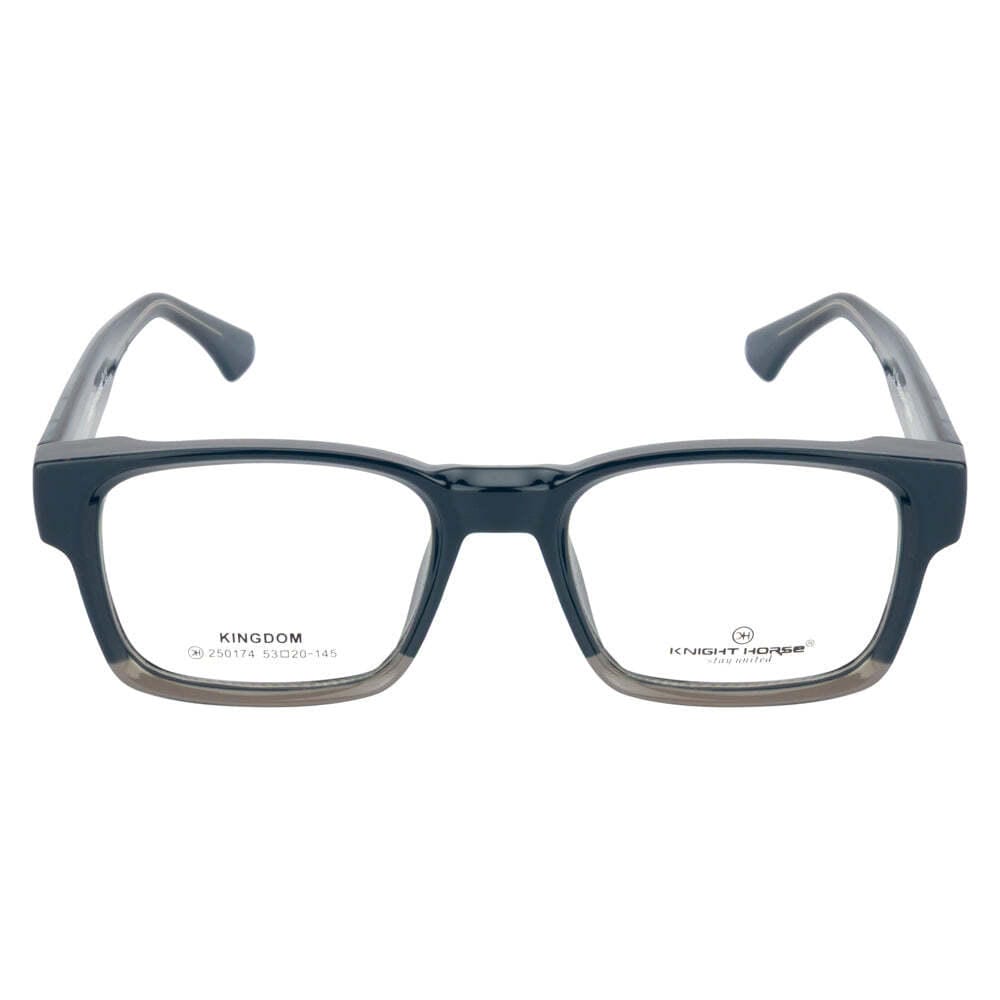 Knight Horse Bold  Rectangular Eyeglass Frame