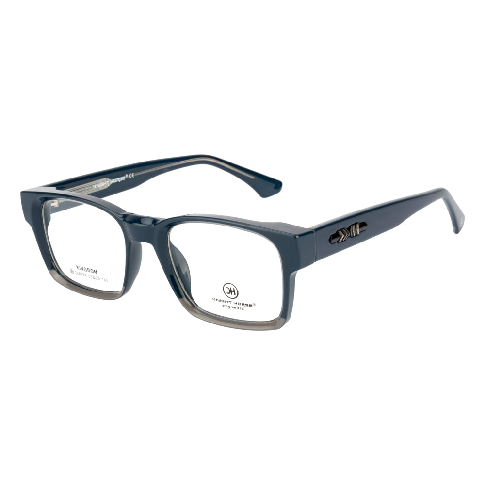 Knight Horse Bold  Rectangular Eyeglass Frame
