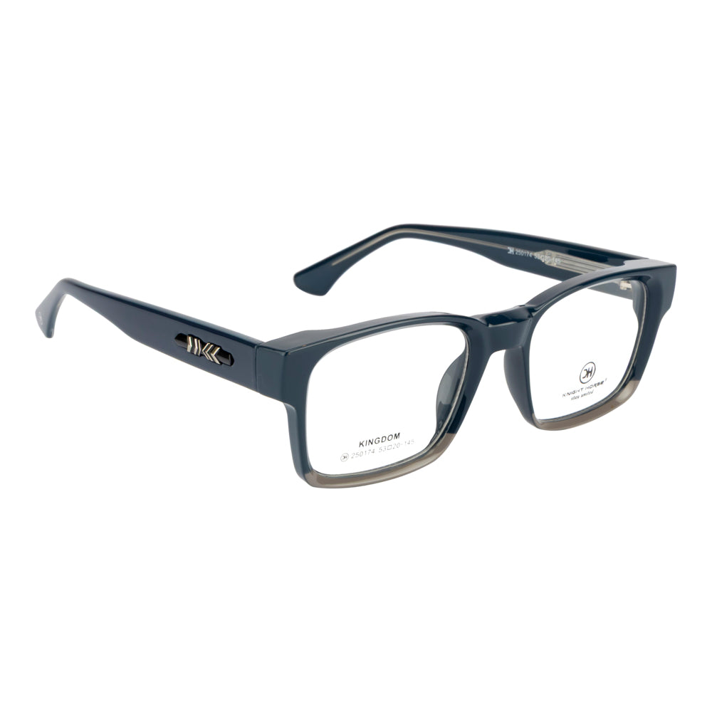 Knight Horse Bold  Rectangular Eyeglass Frame