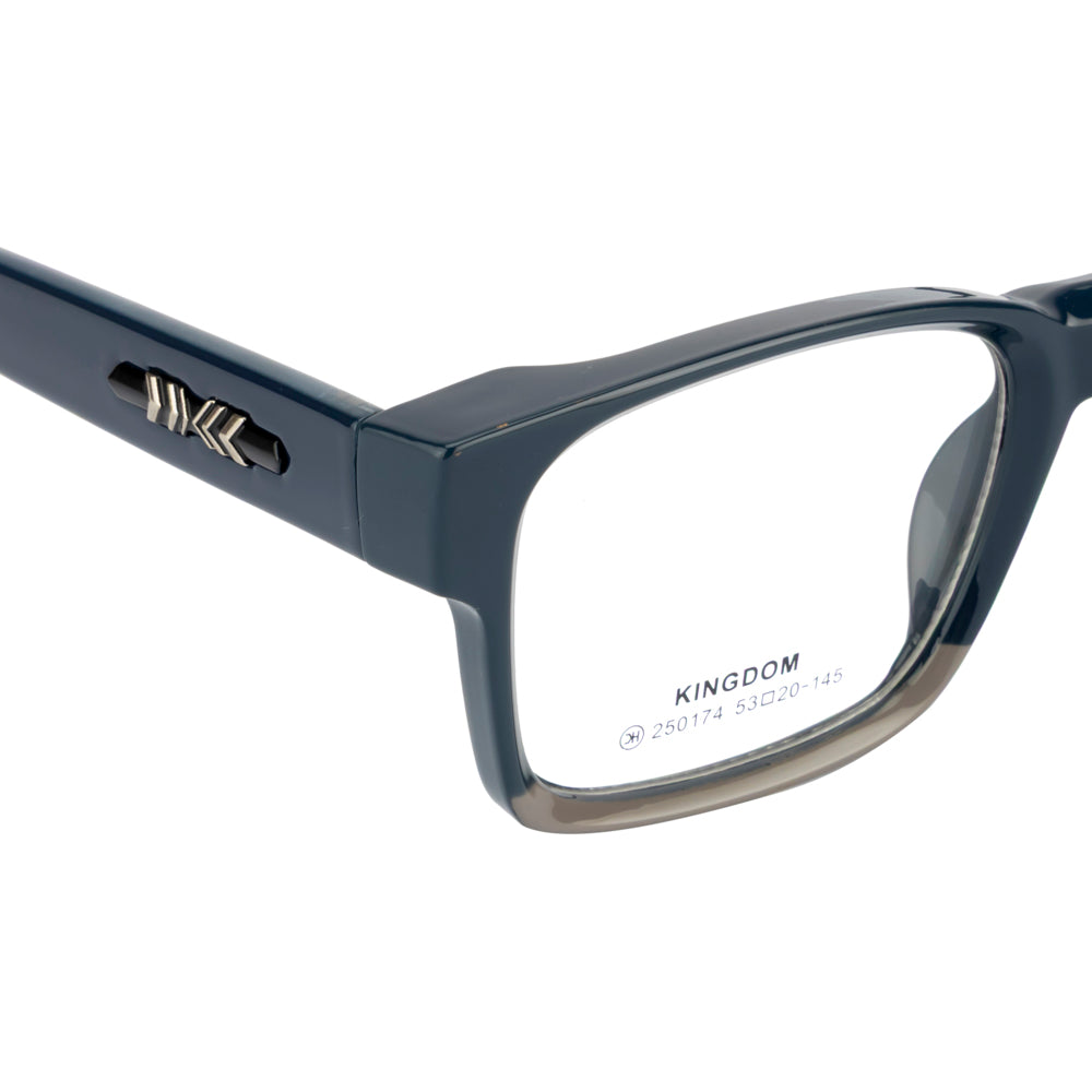Knight Horse Bold  Rectangular Eyeglass Frame