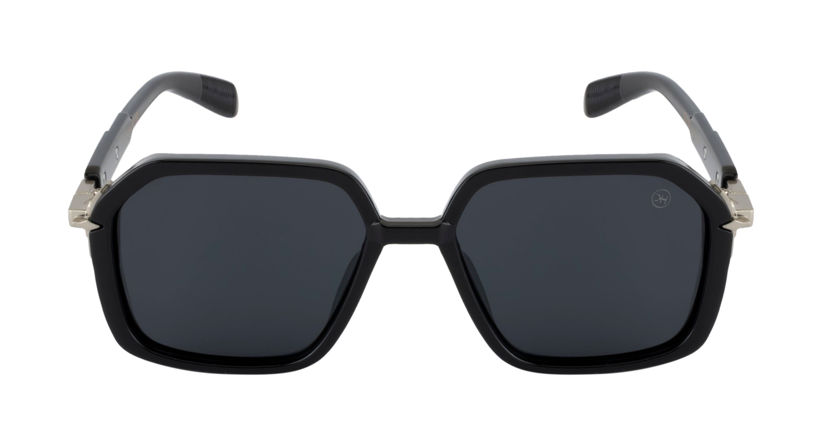 Polarized Black Sunglasses - Geometric Style & UV Protection