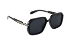 Polarized Black Sunglasses - Geometric Style & UV Protection