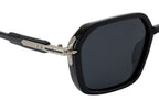 Polarized Black Sunglasses - Geometric Style & UV Protection