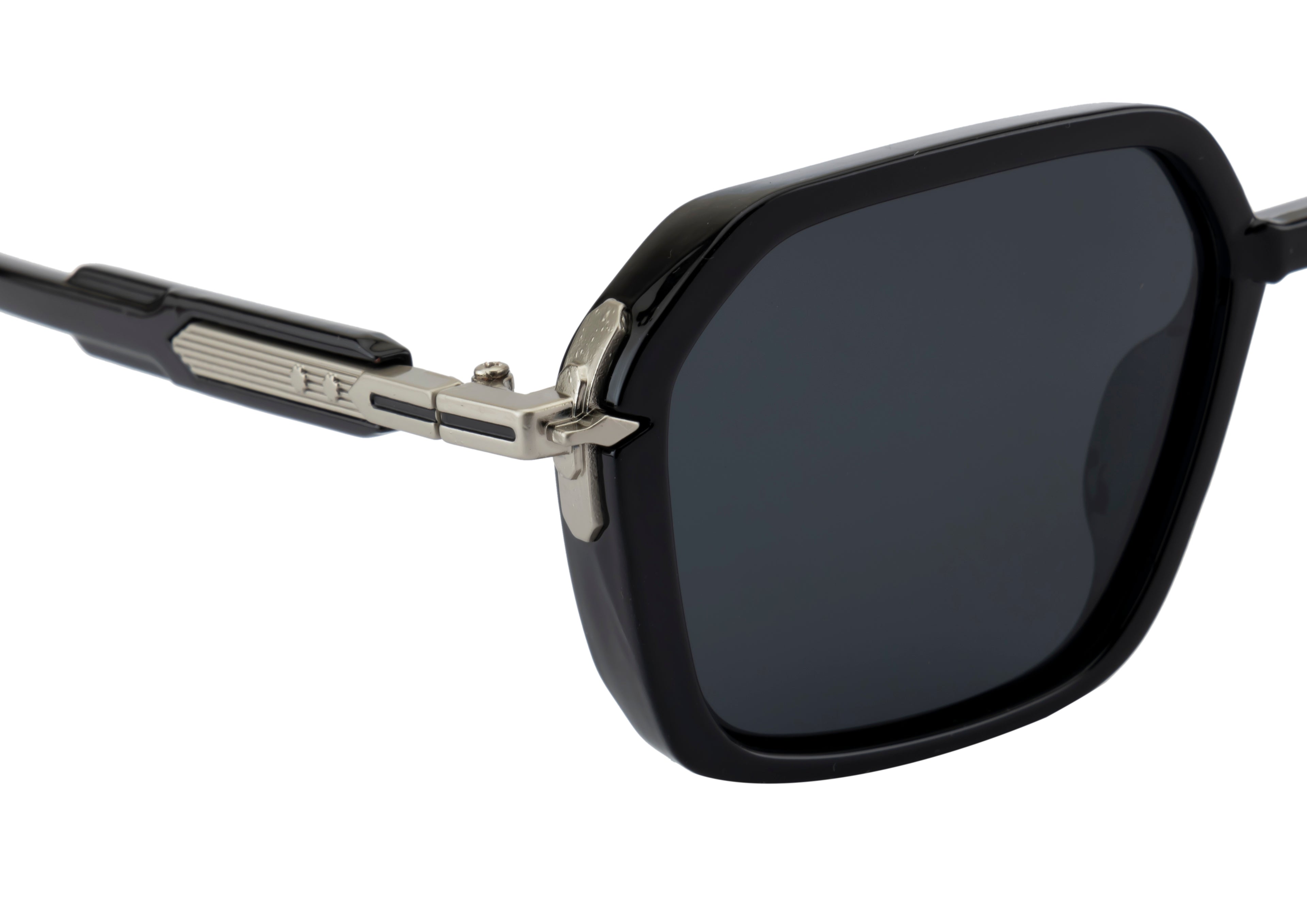 Polarized Black Sunglasses - Geometric Style & UV Protection