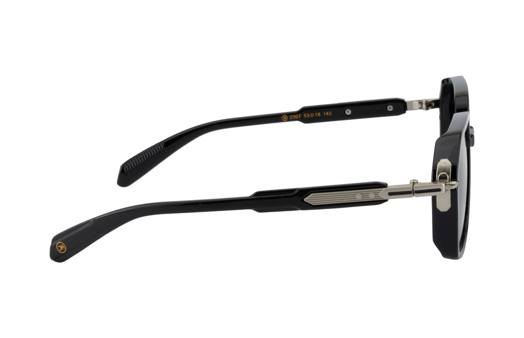 Polarized Black Sunglasses - Geometric Style & UV Protection