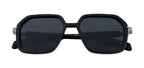 Polarized Black Sunglasses - Geometric Style & UV Protection