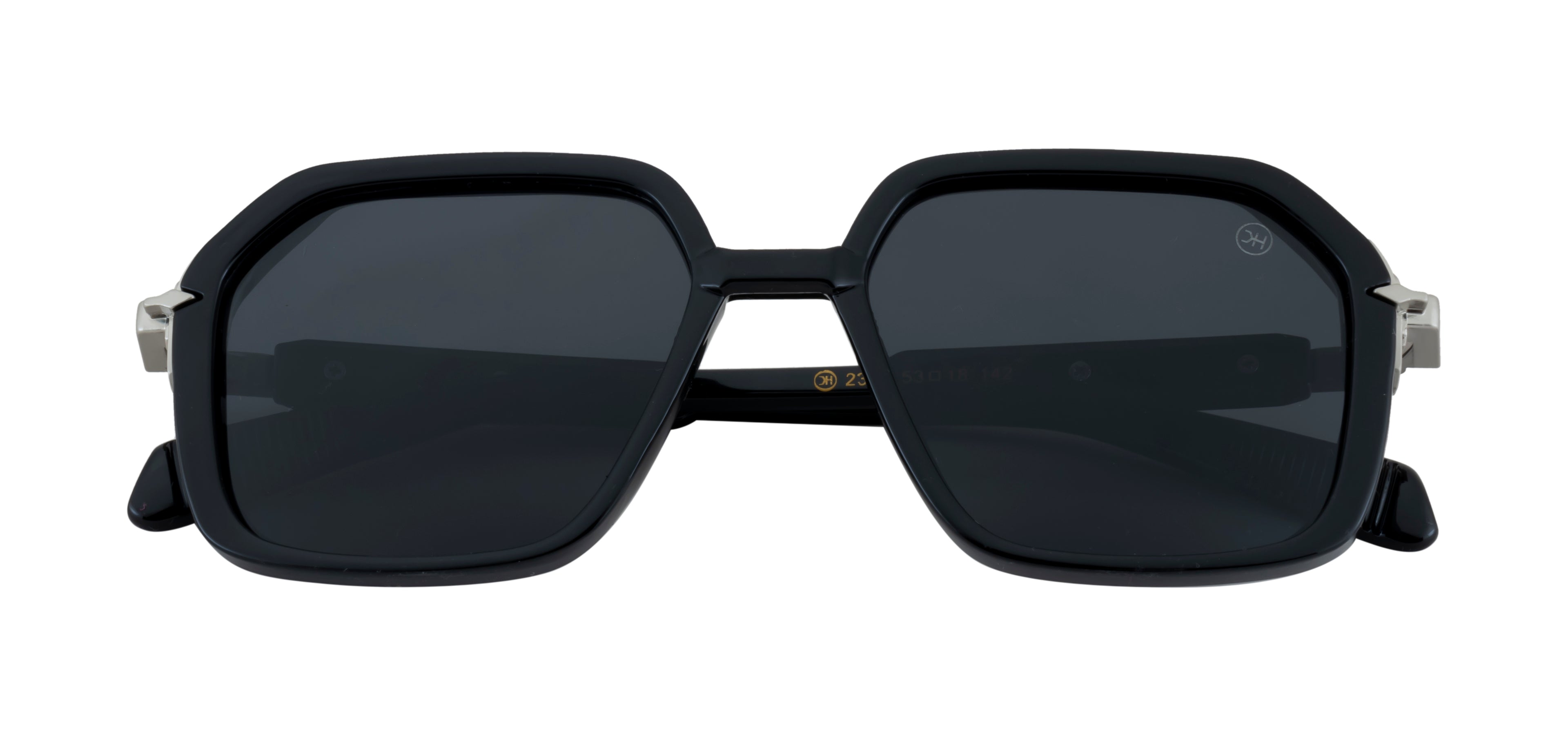 Polarized Black Sunglasses - Geometric Style & UV Protection