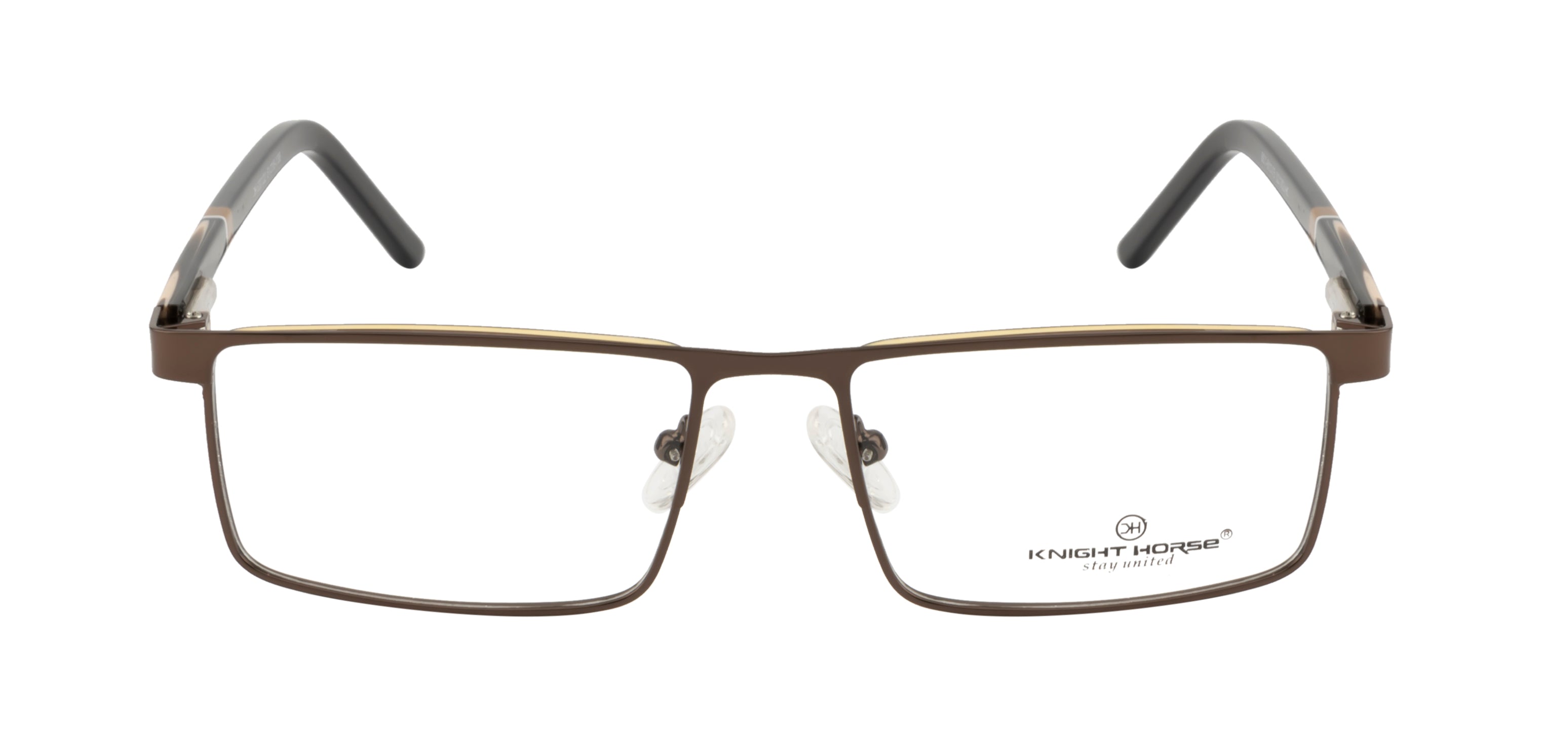 Knight Horse Classic Brown Rectangular Frame with Flexible Spring Fit