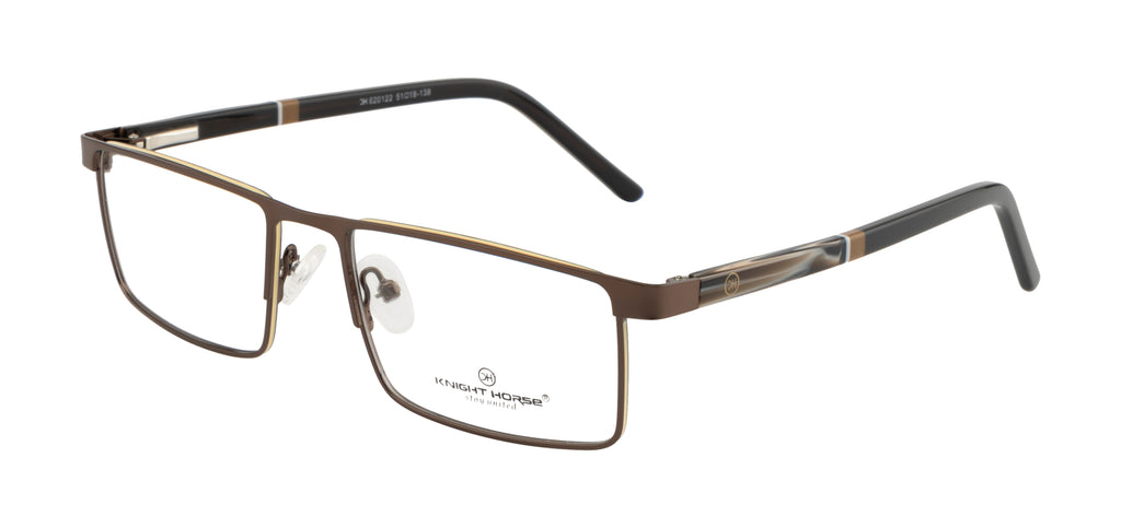 Knight Horse Classic Brown Rectangular Frame with Flexible Spring Fit