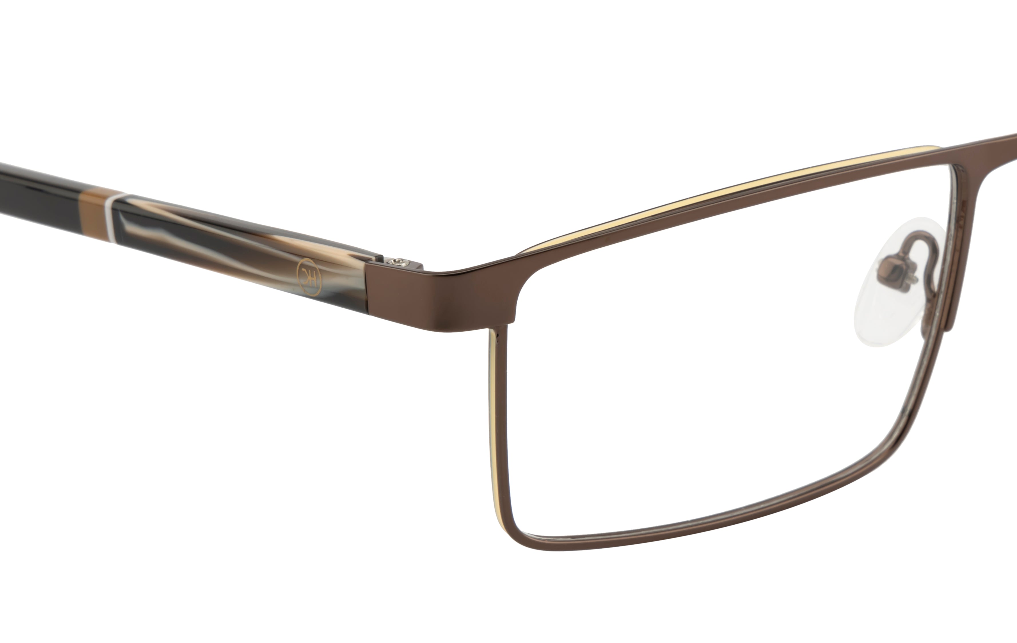 Knight Horse Classic Brown Rectangular Frame with Flexible Spring Fit