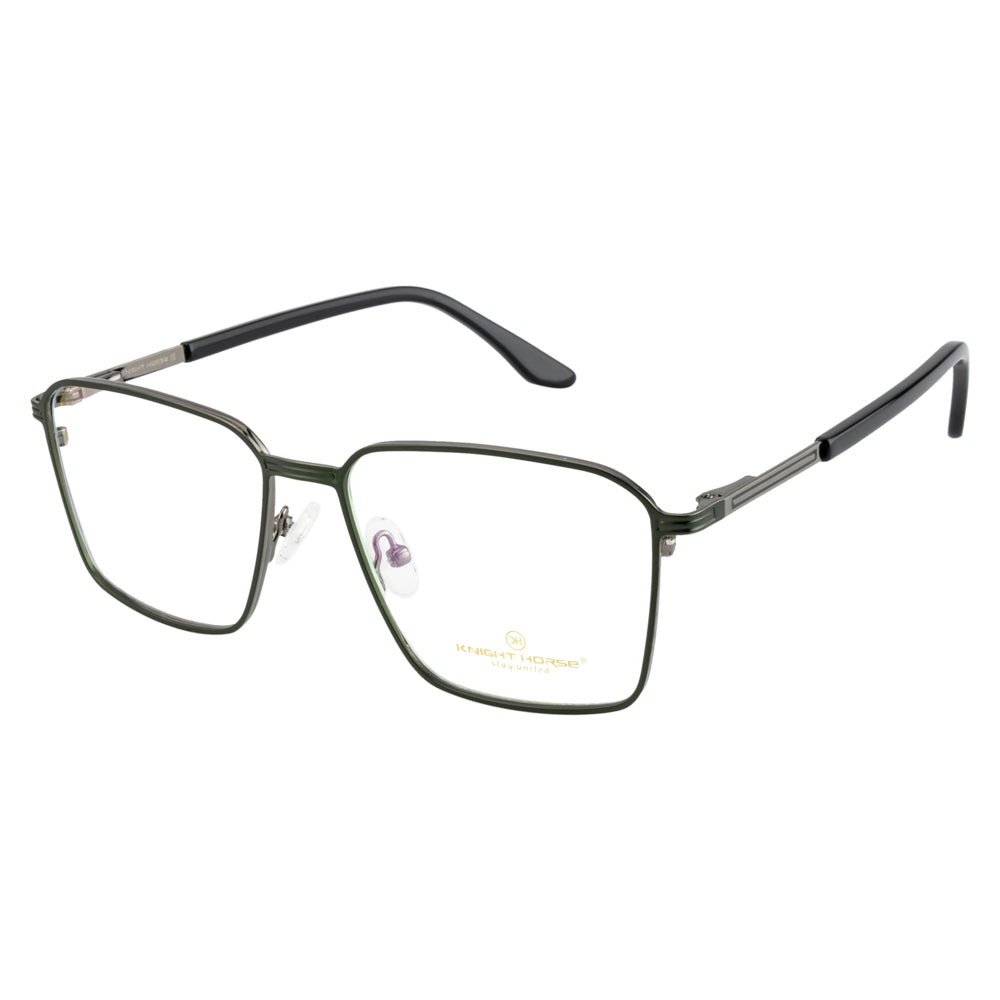 Elegant Eyewear – Black Sleek Frame, Double Plating, Designed Sides