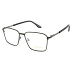 Elegant Eyewear – Black Sleek Frame, Double Plating, Designed Sides