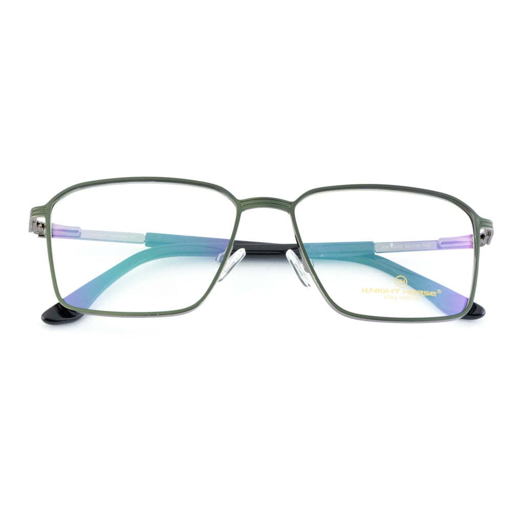 Elegant Eyewear – Black Sleek Frame, Double Plating, Designed Sides