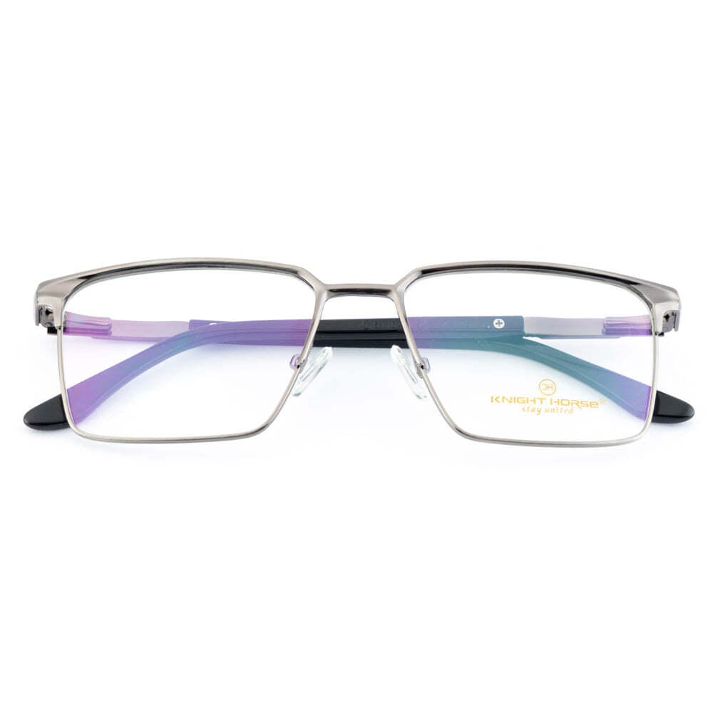 Fancy Metal Shape Eyewear – Stylish Double Tone Sleek Frame