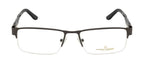 Knight Horse Supra Black Metal Eyeglass Frame with Acetate Sides