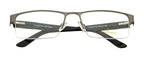 Knight Horse Supra Black Metal Eyeglass Frame with Acetate Sides