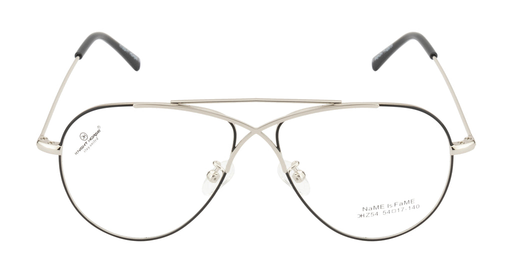 Classic Aviator Fusion: Silver & Black Edition