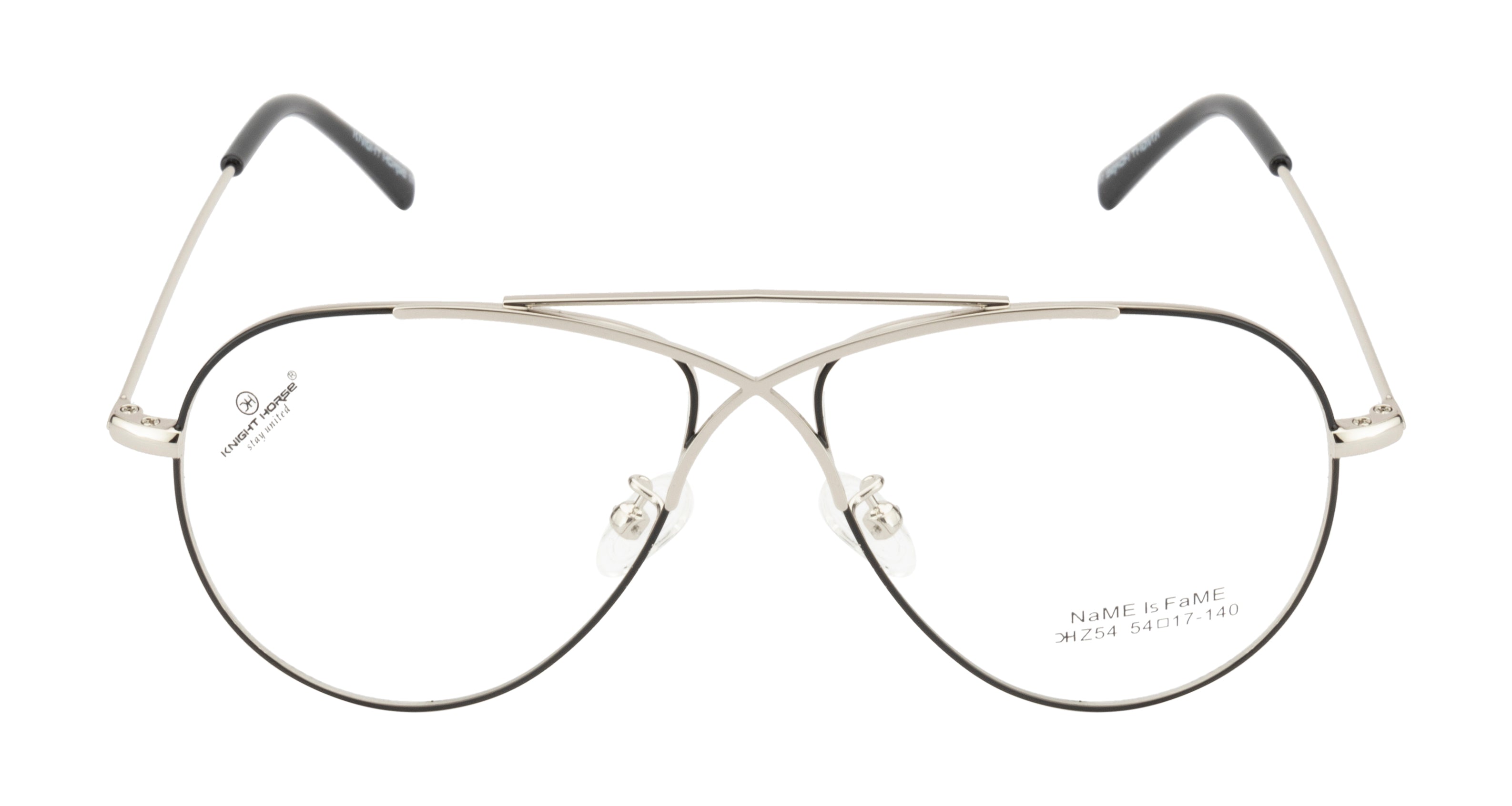 Classic Aviator Fusion: Silver & Black Edition