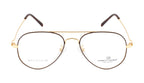 Full Metal Eyewear In Gold & Brown Accents