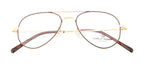 Full Metal Eyewear In Gold & Brown Accents
