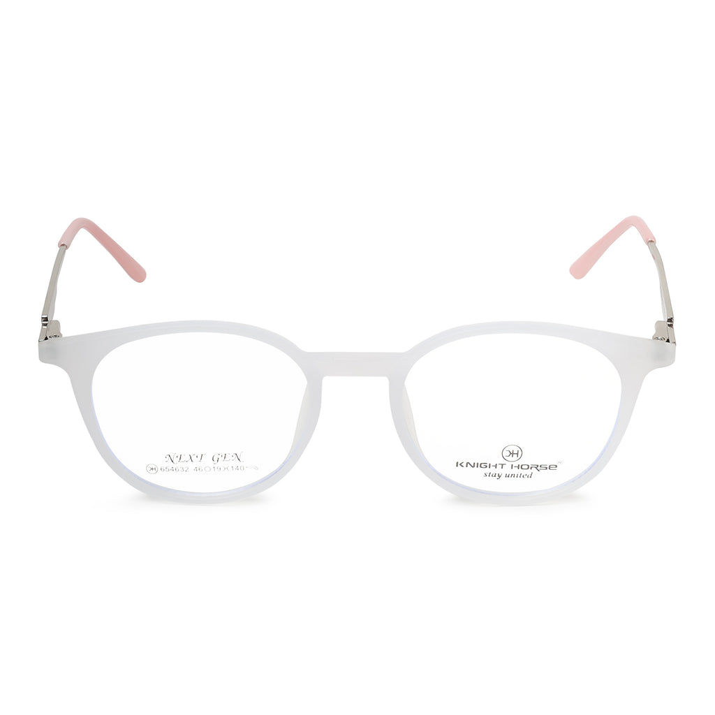 Knight Horse  Square TR Full-Rim Eyeglass Frame | Lightweight Single Bar Optical Frame with Spring Hinge