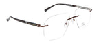 Eminent Brown Hexagonal Rimless Eyewear