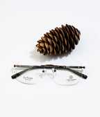 Eminent Brown Hexagonal Rimless Eyewear