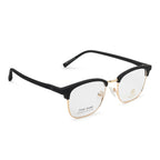 Knight Horse Unisex Keymount Black & Gold TR Half Wire Eyeglasses