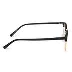 Knight Horse Unisex Keymount Black & Gold TR Half Wire Eyeglasses