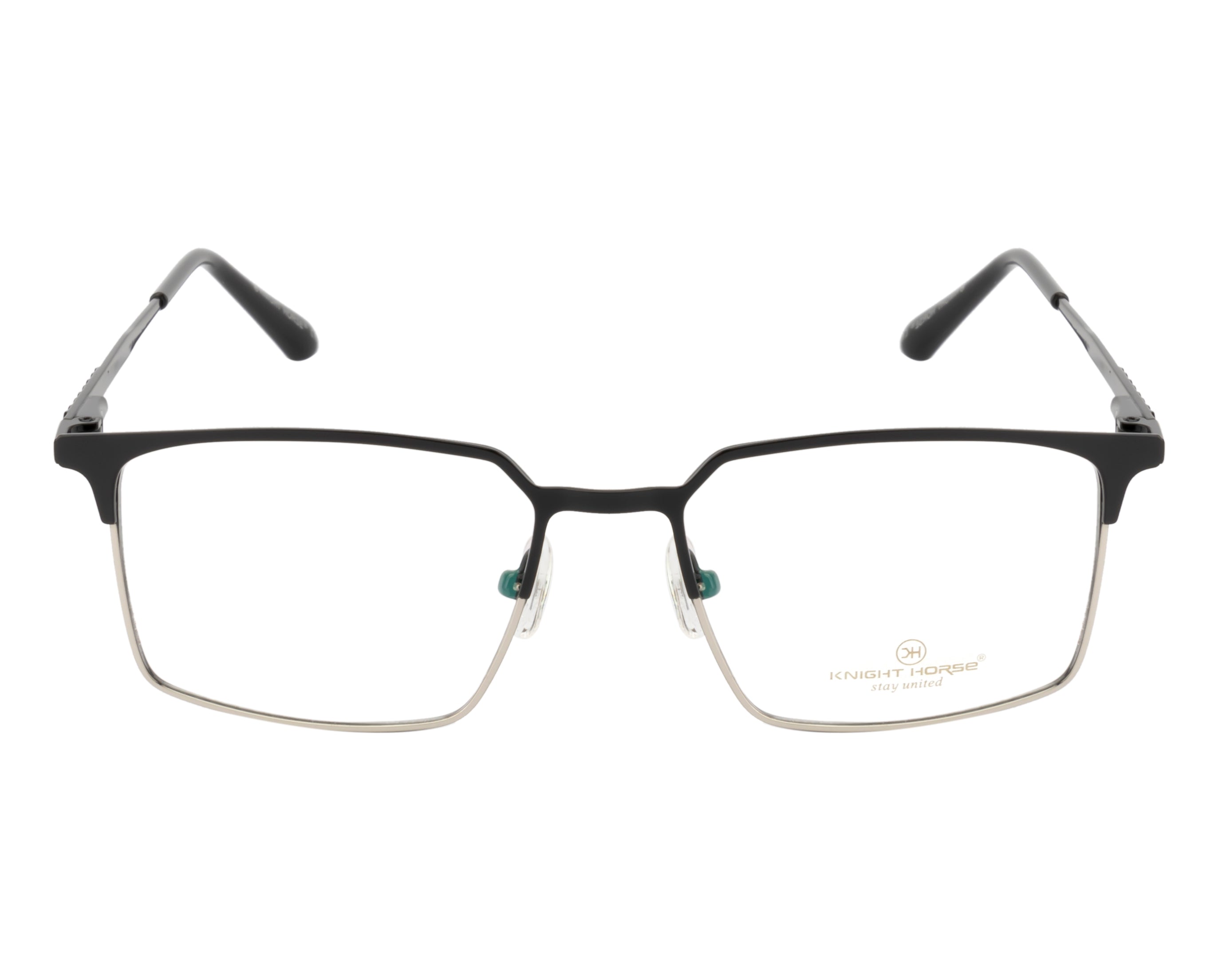 Dual-Plated Metal Eyewear: Spring Hinges and Silicon Nose Pads