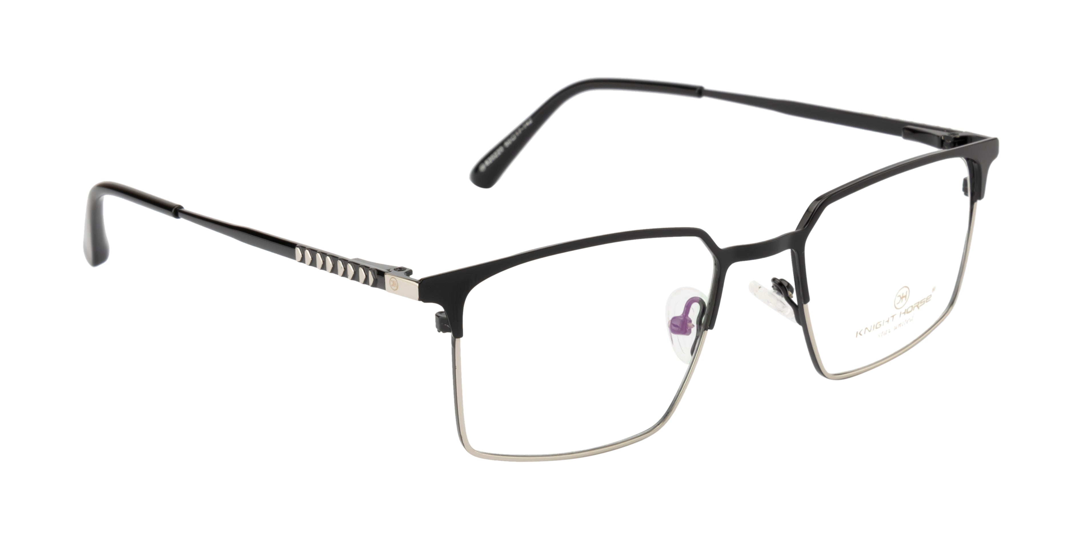 Dual-Plated Metal Eyewear: Spring Hinges and Silicon Nose Pads