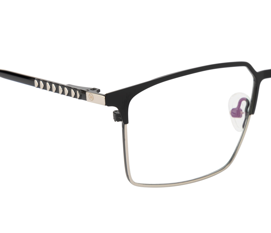 Dual-Plated Metal Eyewear: Spring Hinges and Silicon Nose Pads