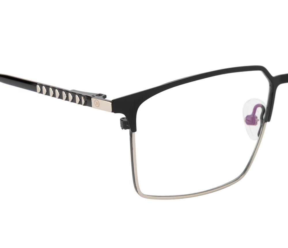 Dual-Plated Metal Eyewear: Spring Hinges and Silicon Nose Pads
