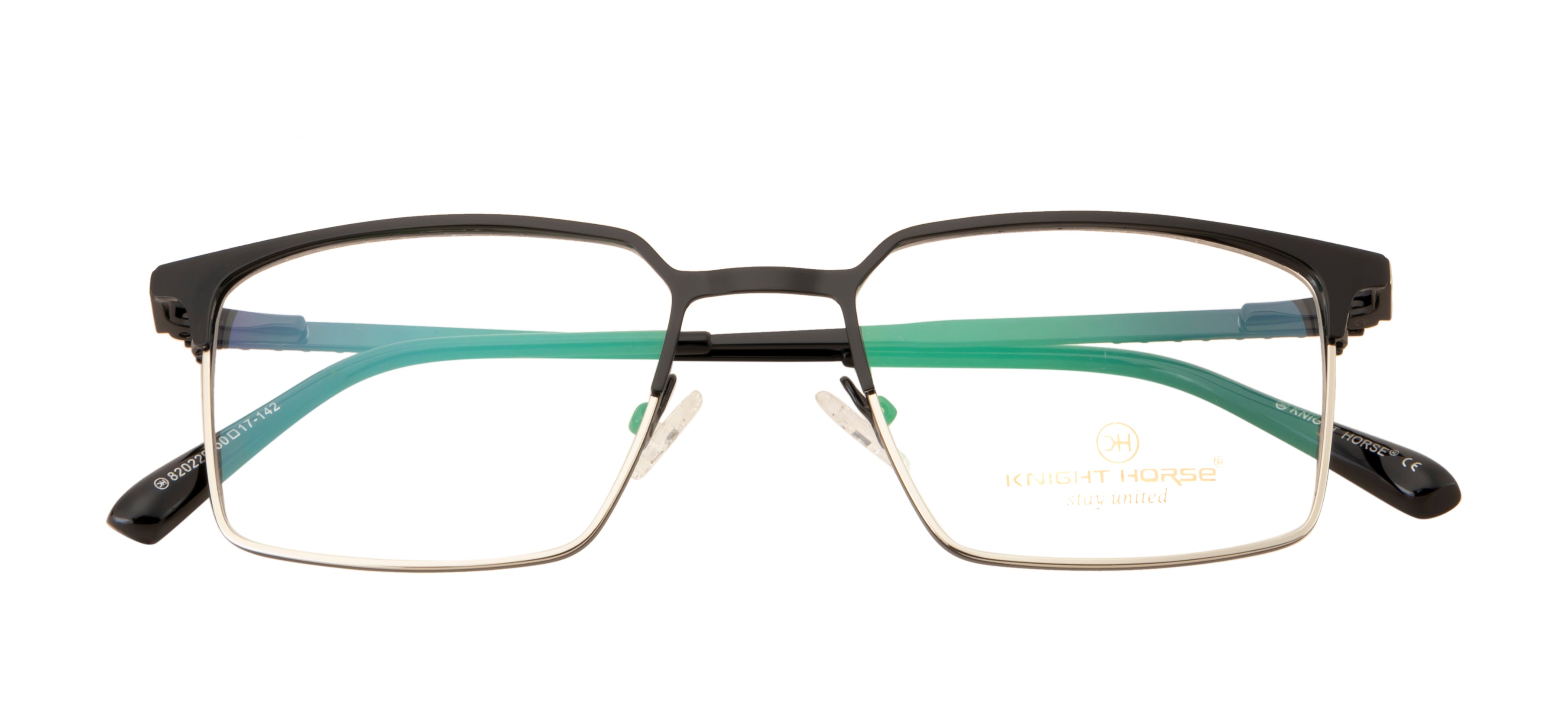 Dual-Plated Metal Eyewear: Spring Hinges and Silicon Nose Pads