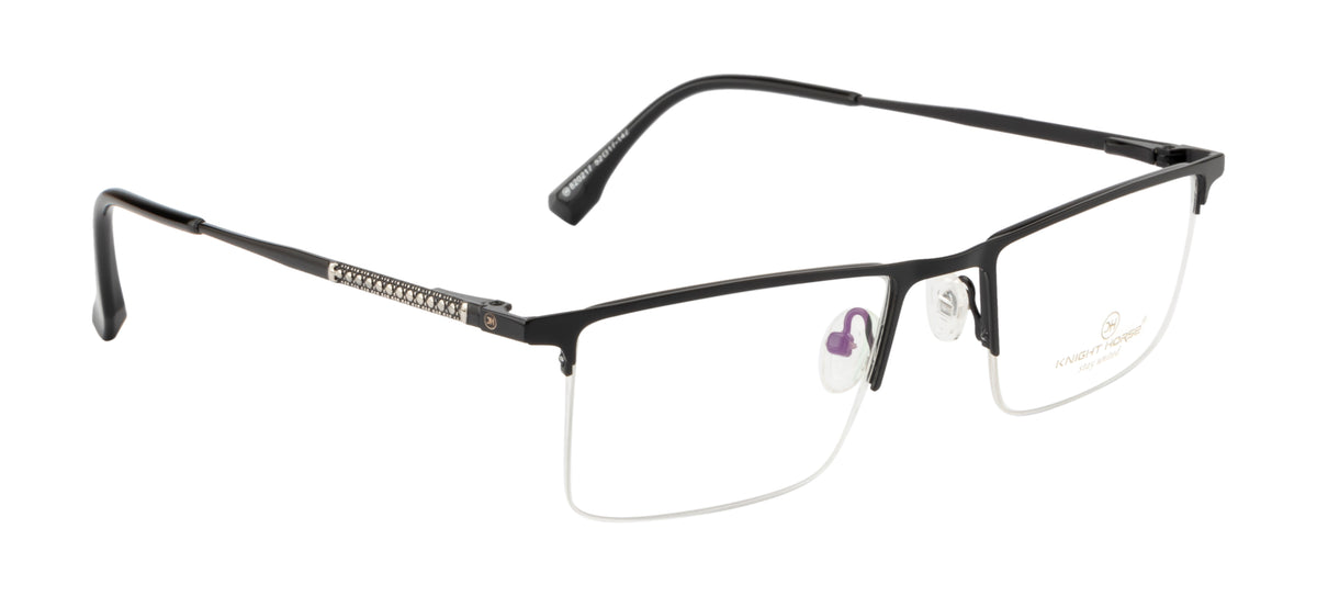 Supra Frame: Rectangular Design with Spring Hinges & Silicon Nosepads"
